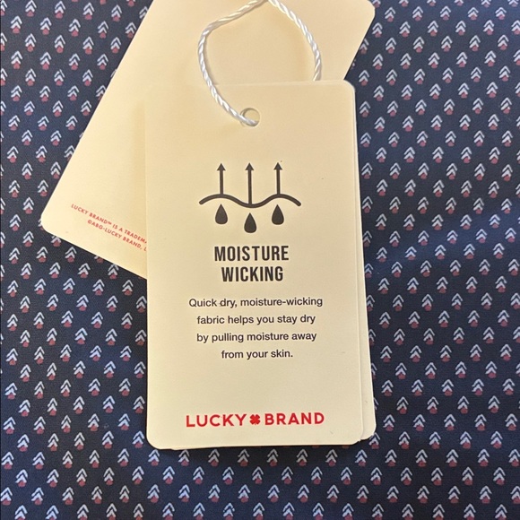 Lucky Brand Men's Navy Patterned Button-Down Shirt - Picture 5 of 11